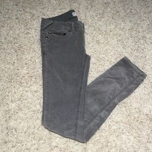 Gray corduroy jeans